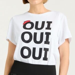 Cinq à Sept Oui Oui Oui Shrunken Tee